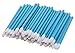 Leisial 100 pcs Disposable Makeup Brushes Make Up Gloss Lips Brush Wands Applicator Lipstick Gloss Applicators Makeup Beauty Tool for Concealer Lips Eye Nose Shadow Eyelash (Blue)