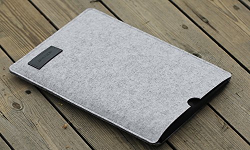 iPad Pro 10.5 Laptop Liner Bag, AVIDET 10,5 Zoll Schock-Absorption Soft Notebook Felt Bag für iPad Pro 10.5 (Hellgrau) - 7