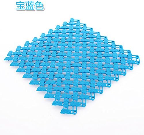 KXZDAS Colorful feet loving splice mat can be cut in the kitchen mats bathroom mats shower-proof bath mat 25x25cm Big feet Royal Blue