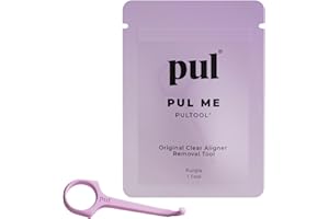 THE PULTOOL Strumento per la rimozione dell'allineatore PUL - Viola | Gancio sicuro e igienico per Invisalign e fermi | Design delicato senza BPA per l'uso quotidiano | Confezione da 1