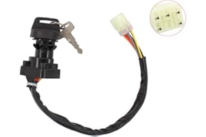 MOTOKU Ignition Switch w/Keys for Suzuki King Quad 400 450 500 750 LTA400F LTF400F LTA450X LTA500 LTA750 Eiger 400 LTF400 LTF400F ATV