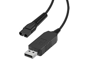 wimony Replacement Charger for Wahl Shaver, Ancable 3.5V Charging Cable Cable Compatible with Wahl Colour Pro Cordless Clipper(1Pack Black)