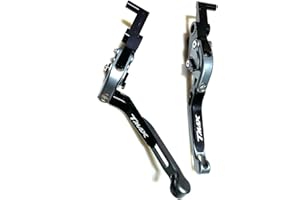 YANG HUA CNC pieghevole allungabile moto leve freno frizione per YAMAHA TMAX 2001-2019 (titanium, TMAX 2001-2007)