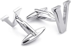 HONEY BEAR Bouton De Manchette La Lettre Alphabet Homme Chemise Poignet Col En Cadeaux de Mariage d'affaires