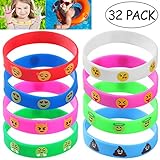 silikon armbanduhr 22mm COOL PARTY FAVORS: Verteilen Sie bei Ihrer Geburtstagsfeier Emoticon-Armbänder für coole, tragbare Party-Gefälligkeiten.