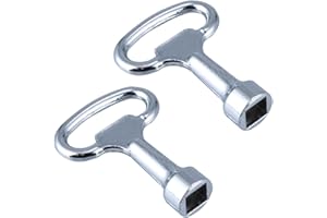 UENXRXE 2 Pezzi Chiave Quadrata Contatore, 8*8Mm Chiave Della Scatola Elettrica, Per Contatore Acqua,Cassetta Gas,Armadio Utenze, Quadro Elettrico,Ascensori ,Cassetta Per Contatore Elettrico(Argento)