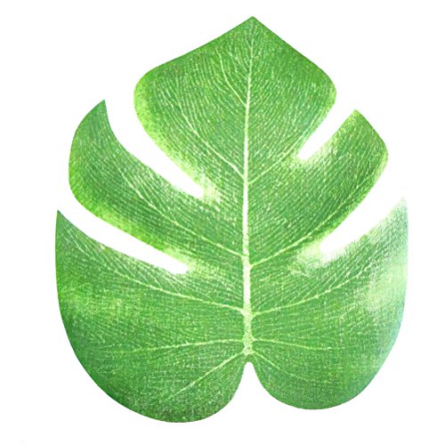 LUOEM 8″ Tropische Blätter Geburtstag Deko künstliche tropische Palme Blätter Hawaiianische Luau Jungle Beach Theme Party Dekorationen 12 PCS - 3