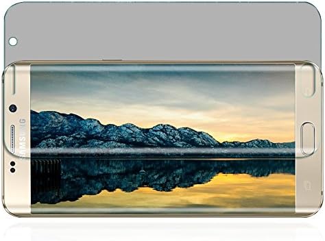 Everlife Shop High Quality Mobile Phone Tempered Glass Film 3D Curved Full Cover Anti-spy Screen Protector for Samsung Galaxy S7 Edge Transparent Black