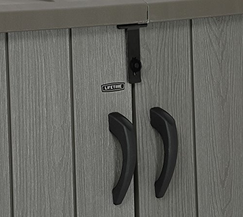 Lifetime Mülltonnenbox Kunststoff Mülltonnenbox, Gerätebox, Aufbewahrungsbox Dunkelgrau - 4