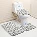 Produktbild PLYY 3 Stücke Badezimmer Matte Set Rutschfeste Sockel Teppich + Deckel Toilettendeckel + Badematte (Stein), H