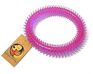 Foodie Puppies Natural Rubber Dental Teething Chew Dog Puppy Toy, 6 inches - (Color May Vary)