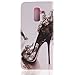 Produktbild Samsung Galaxy A6 Plus 2018 Hülle, Galaxy A6 Plus 2018 Handyhüle, Alfort PU Leder Schutzhülle Schnalle Farbig Lederhülle Tasche Wallet Case Cover für Samsung A6 Plus (2018) Smartphone (High Heels)