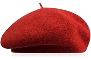 GIDWRIY Boina Mujer Lana,Boina Francesa Mujer Invierno,Boina Pintor,Boina Disfraz Mimo,Boina Chapela Vasca,Beret Clásico Redondo Sombrero Artista,Boina de Color Liso,Boina Vintage Elegante