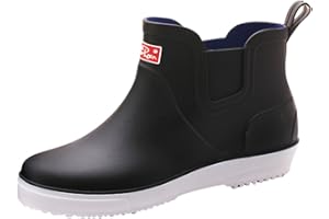 Xinwcang Stivali Bassi per Uomo Antiscivolo Impermeabili Chelsea Boots Stivaletti da Moda