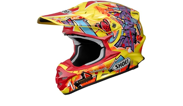 Shoei vfx-w Barcia OFF-ROAD casco, Yellow, XXL : Auto e Moto