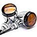 Produktbild 2 x CHROM Skull Motorrad Teile Custom Bernstein Leuchtmittel Blinker Indikatoren Lampen Blinker Zubehör Fit für Harley Davidson Dyna Glide Wide Glide FXDWG FXWG