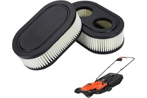 Moritale Filtro de Aire Cortacésped Briggs＆Stratton Bujía Cartucho del Limpiador para Briggs＆Stratton Viking 593260 798339 798452 550E 550EX Série Eco-Plus 575EX 2 4 Tiempos Motor (2 piezas)