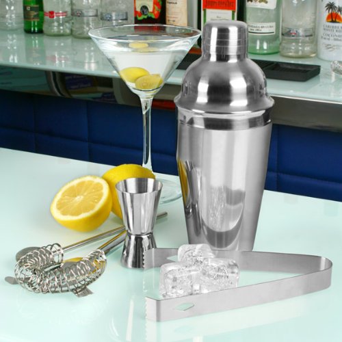 Manhattan Nights Cocktail Geschenk Set mit Rezeptbuch in Holz Geschenkbox – Cocktail – - 5