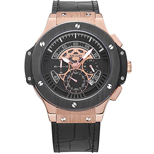 BAOGELA Mens Watches Silicone Chronograph Military Quartz Black Wristwatch BAOGELA Mens Watches Silicone Chronograph Military Quartz Black Wristwatch