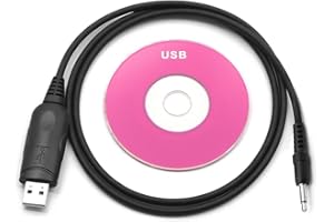 NEWASHAN Cavo di programmazione USB compatibile con radio Icom CI-V IC-275 IC-706MK2G IC-707 IC-718 IC-735 IC-756Pro IC-910 IC-7000 IC-7300 IC-9100 IC-9700 IC-R6 ID-5100, cavo clone Cat CT-17 OPC-I17