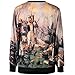 Thenice Women's Digital Print Pullovers Sweatershirts T Shirts (Alexander)