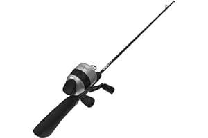 Zebco 33 Pistol Spincast Reel and 2-Piece Fishing Rod Combo, 5.5-Foot Fiberglass Rod with Pistol-Grip EVA Handle, QuickSet Anti-Reverse Fishing Reel with Bite Alert, Black