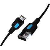 REMORAX Coral Micro USB Hızlı Şarj Kablosu (Siyah + Mavi/Siyah U&ccedil;) (120 CM)