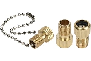flintronic Adaptateur de Pompe à Vélo, Adaptateur de Valve de Vélo DV AV SV, Velo Pompe Valve Connecteurs, Adaptateurs d'aiguille de Pompe à Bille/Pompe à air/Compresseur