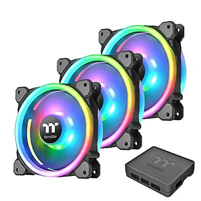 Thermaltake Ventilateur Riing Trio 12 cm RGB TT Premium/Pack de 3, RVB