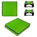Produktbild Morbuy PS4 Slim Skin Design Folie Aufkleber Sticker schützende Haut Schale für Sony Playstation 4 Slim Konsole und 2 Dualshock Controller (Green Carbon Fiber)