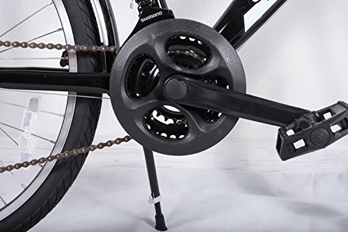 24 ZOLL FAHRRAD 21-GANG SHIMANO MIT BELEUCHTUNG FARBE SCHWARZ - 4