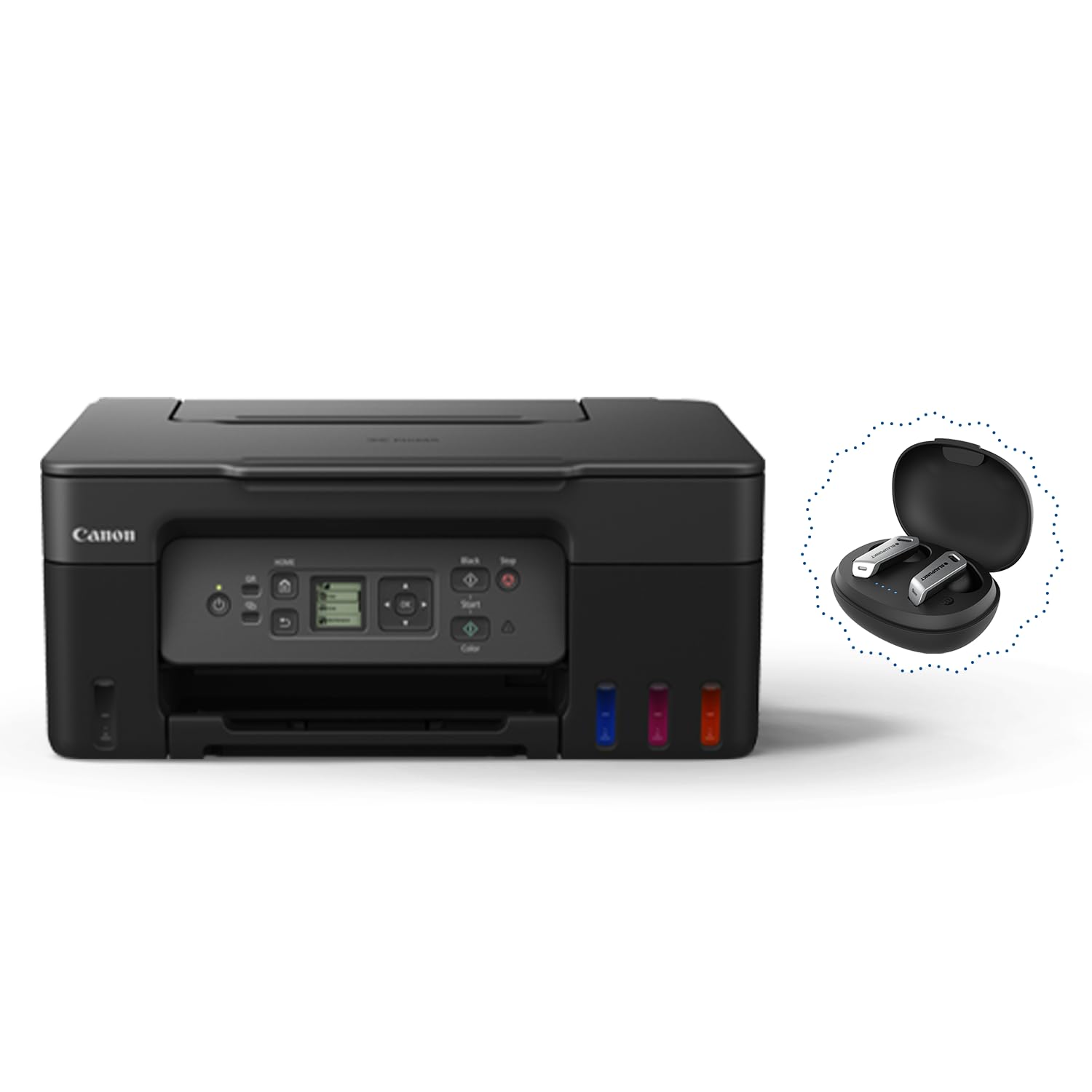 Canon PIXMA G3770 BK All-in-one (Print, Scan, Copy) WiFi Inktank Colour Printer (Black 6000 Prints and Colour 7700 Prints) fo