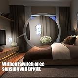 UVISTAR LED Nachtlicht mit Bewegungssensor Dämmerungssensor / Nachtleuchte für Steckdose / Nachtlicht Lampe mit 18-Leds / für Babys und Kinder Steckdosenlicht / Tragbar, zum Mitnehmen / Nachtlicht Induktion infrarot, kaltweiß - 6