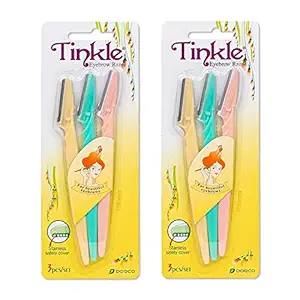 TINKLE Eyebrow Razor Pack of 6 (1)