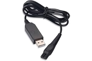 ENJOY-UNIQUE Salida Cable de carga USB de 15 V Cable de alimentación Compatible con afeitadoras Philips HQ8505 HQ6 HQ7 HQ8 HQ9 RQ10 RQ11 RQ12 HS8 PT7 S5000 Series AT750