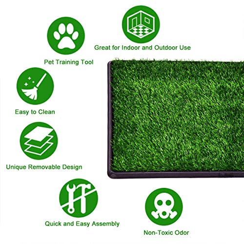 Sailnovo-Toilette-pour-Chien-Interieur-Bac--Litire-Intrieur-Domestiques-Tapis-dherbe