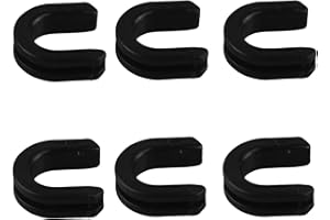 TCMI Harley Luggage Rack Side Plate mounting Bracket Grommet Fits for Harley Touring Sissy Bar Backrest 1987-2024, Part for 52682-09, (Black#6)