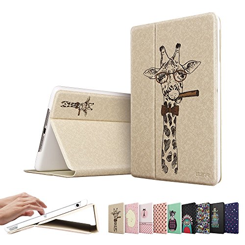 iPad Air Hülle, ESR® Illustrator Series PU Ledertasche mit Auto aufwachen/Schlaf Funktion Schutzhülle für iPad Air / iPad 5 (Giraffe) - 5