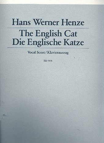 The English Cat: A Story for Singers and Instrumentalists. Klavierauszug.