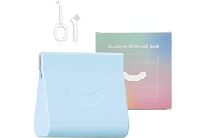 Zasjon Porta Apparecchio Denti in Silicone, Scatola per Protesi Dentale, Scatolina per Dentiera con Fori di Sfiato, Contenitore di Stoccaggio per Dentiera Custodia per Protezione