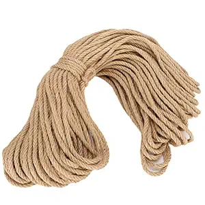 Strong Safe Sisal Rope for Cats, Sisal Sisal Rope for Cat Tree, Pets for Cat(50m, 6mm)