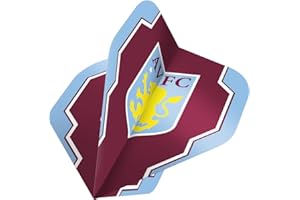 FOCO Officially Licensed Aston Villa Football Club 100 Micron No 2 Shape Dart Flights, Multiple Designs and Pack Size