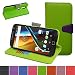 Produktbild MOTO G4 / G4 Plus Hülle,Mama Mouth Brieftasche Schutzhülle Case Hülle mit Kartenfächer und Standfunktion für Motorola Moto G4 / G4 Plus G 4th Generation Smartphone,Grün