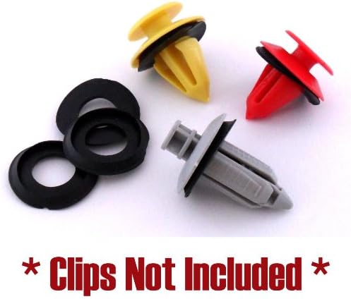 100x Universal Anti-Rattle Rubber Washers for Vehicle &amp; Car Interior Trim Clips - FREE FIRST CLASS UK POSTAGE!