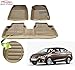 Auto Pearl - Premium Quality Custom Fit Croc Finish Beige Color 5D Car Mats For - Maruti Suzuki Ciaz RS.2999.00