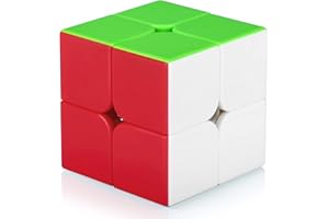 TOYESS Speed Puzzle Cube 2x2 Stickerless, Smooth Magic Cube 2x2x2, 3D Puzzle Toy Gift Packing for Kids & Adults