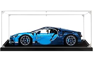 JOMIOD Acrylic Display Case Compatibile con Lego 42083 Technic Bugatti Chiron, A Prova di Polvere Vetrina in Acrilico, Acrilico Vetrina Scatola di Acrilico (Non Incluso Modello)