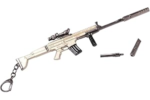 chichengnian Game Keychain Weapon Gun Model Metal Pendant Key Chain Fashion Chaveiro Bag Car Key Holders Toys Gun Keychains For Kids Men Jewelry