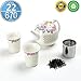Produktbild Japanse Porzellan Teekanne Set für 2 mit Infuser, Geschenk-Box, TEANAGOO-Janus (Pfingstrose), Topf (670 ml) Filter steiler Diffusor, Einweichen 2 Tasse (160 ml), Keramik China asiatischen Japan Koren Erwachsenen Oolong Shinny Teekanne Set
