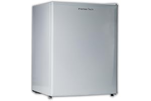 PremierTech Mini Frigo Bianco, 58 Litri, Frigorifero Hotel, Ufficio, Casa, Classe Energetica E, Libera Installazione, Porta Reversibile, Compatto, PT-F60
